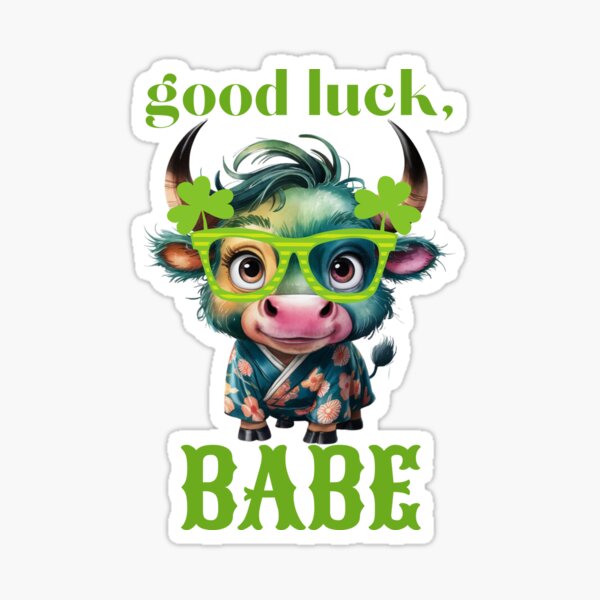 Item preview, Good Luck Babe, Wishes for St Patrick's Day, Spring Parade,  Green Clover, Saint Patricks Day Parade designed and sold by KolorellaS.