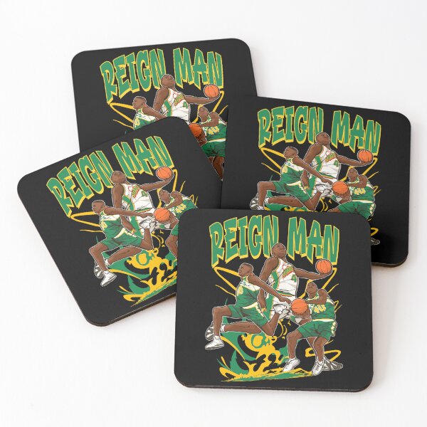 Item preview, Shawn Kemp Reign Man Cartoon designed and sold by RatTrapTees.
