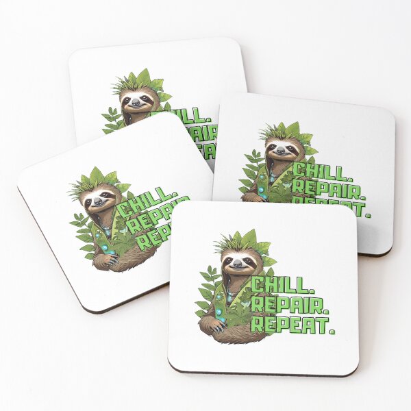 Item preview, Eco-Punk Sloth Revolution – Sustainable Style with a Rebel Edge designed and sold by MiszungART.