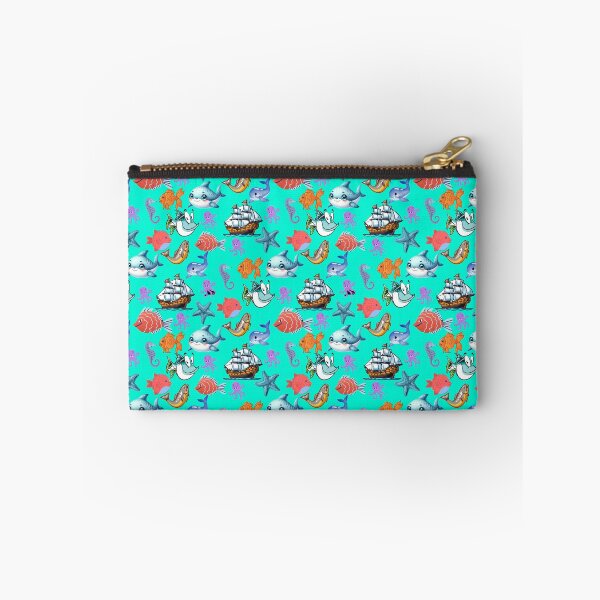 Item preview, Deep Sea Treasures: A vibrant pattern showcasing a diverse array of colorful fish swimming through a vibrant underwater world. designed and sold by Grang Art Artistic Designs.