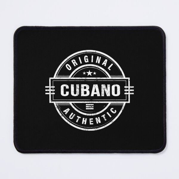 Item preview, Cubano - Retro badge in white (Grunge) -Edition 2025 designed and sold by CUBATSHIRT.