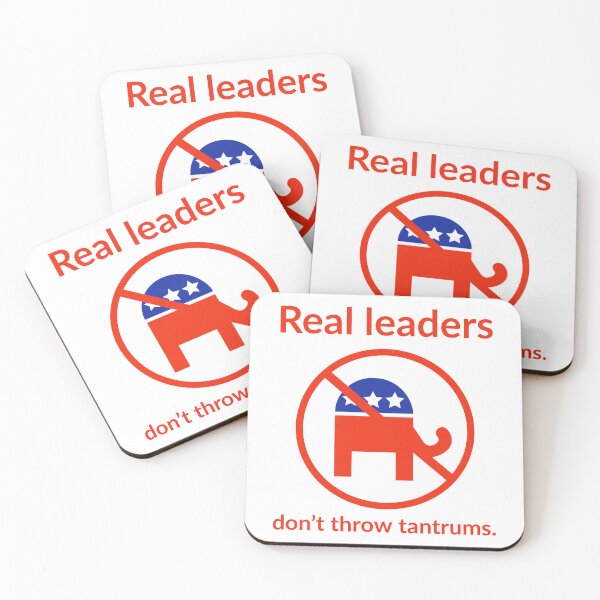 Item preview, Real leaders don’t throw tantrums  designed and sold by Rachel the Artist .