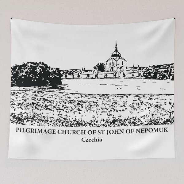 Item preview, Pilgrimage Church of St John of Nepomuk - Czechia designed and sold by Lakeric Cityscapes.