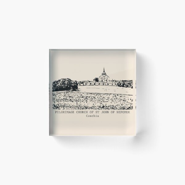 Item preview, Pilgrimage Church of St John of Nepomuk - Czechia designed and sold by Lakeric Cityscapes.