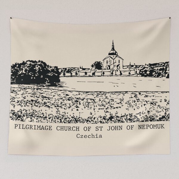 Item preview, Pilgrimage Church of St John of Nepomuk - Czechia designed and sold by Lakeric Cityscapes.