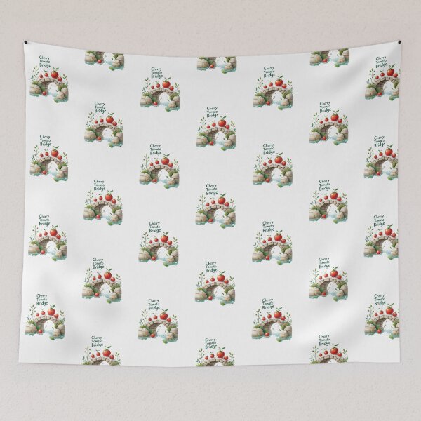 Item preview, Cherry Tomato Bridge – Whimsical Sticker Design designed and sold by Calymera.