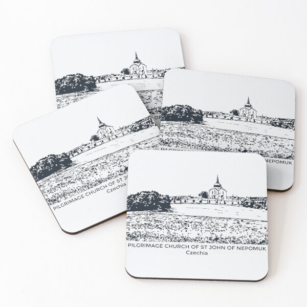 Item preview, Pilgrimage Church of St John of Nepomuk - Czechia designed and sold by Lakeric Cityscapes.