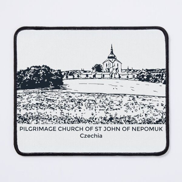 Item preview, Pilgrimage Church of St John of Nepomuk - Czechia designed and sold by Lakeric Cityscapes.