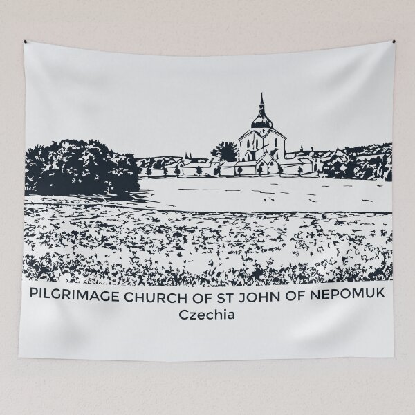 Item preview, Pilgrimage Church of St John of Nepomuk - Czechia designed and sold by Lakeric Cityscapes.