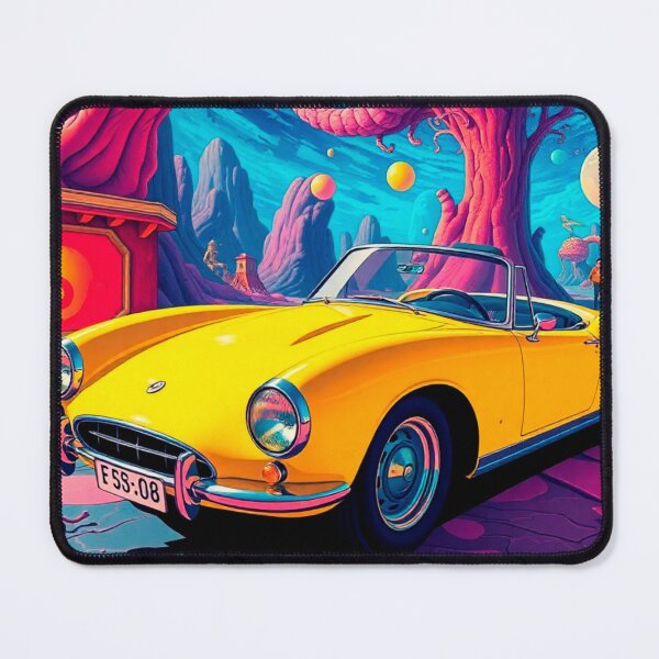 Item preview, Luxury yellow sports car in fantasy city designed and sold by Ecliz.