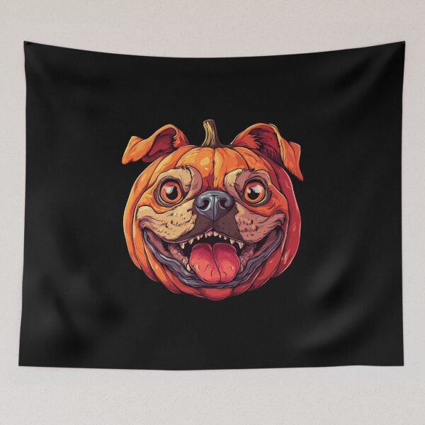 Item preview, Pumpkin Dog Halloween Dog Pumpkin designed and sold by titanosdesign.