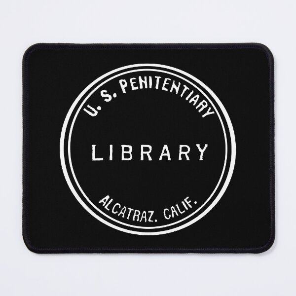 Item preview, Vintage Alcatraz Federal Penitentiary Library Book Stamp designed and sold by Pixelchicken.
