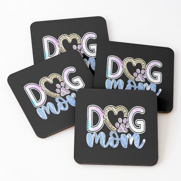Item preview, Dog Mom in a mix of leopard print and tie-dye designed and sold by creativerooney.