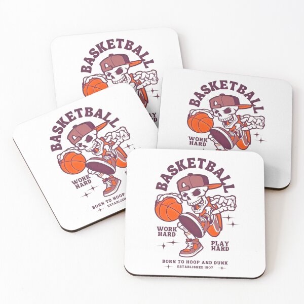 Item preview, Basketball Born To Hoop and Dunk, Work Hard, Play Hard, Funny Skeleton designed and sold by Matt_Smith.