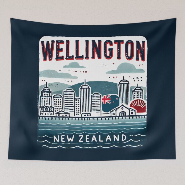 Item preview, Wellington New Zealand  designed and sold by HowToCanadian.