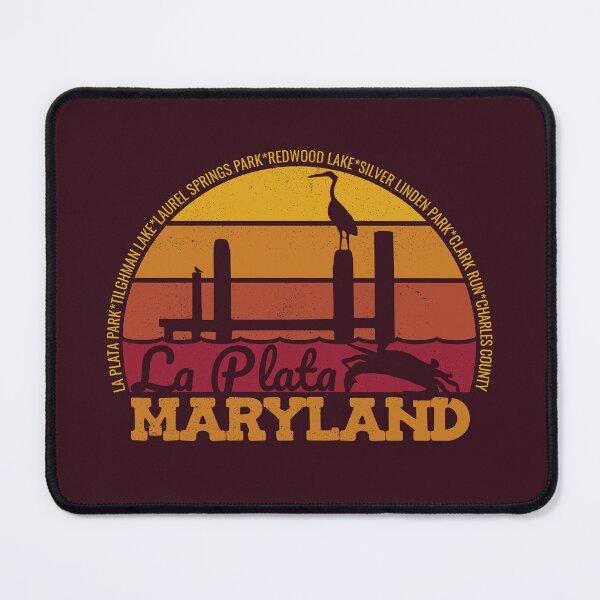 Item preview, La Plata Maryland Sunset Retro Local Pride Logo designed and sold by CRHPOD20.