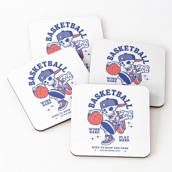 Item preview, Basketball Born To Hoop and Dunk, Work Hard, Play Hard, Funny Skeleton designed and sold by Matt_Smith.