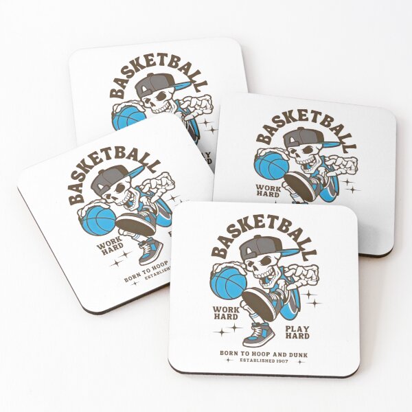 Item preview, Basketball Born To Hoop and Dunk, Work Hard, Play Hard, Funny Skeleton designed and sold by Matt_Smith.