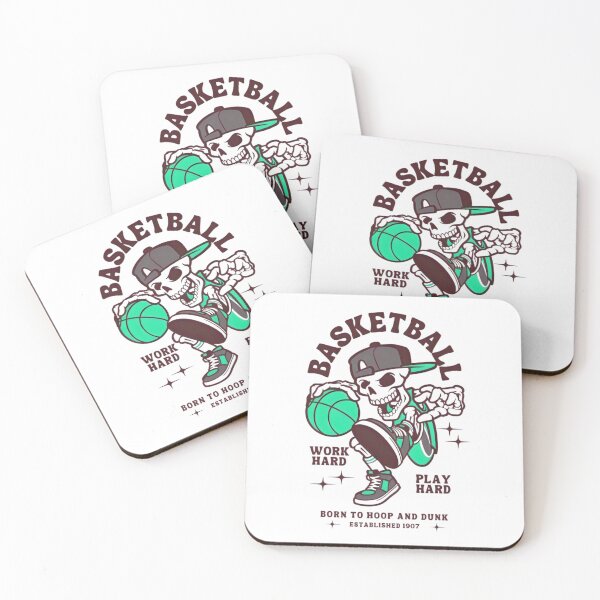 Item preview, Basketball Born To Hoop and Dunk, Work Hard, Play Hard, Funny Skeleton designed and sold by Matt_Smith.