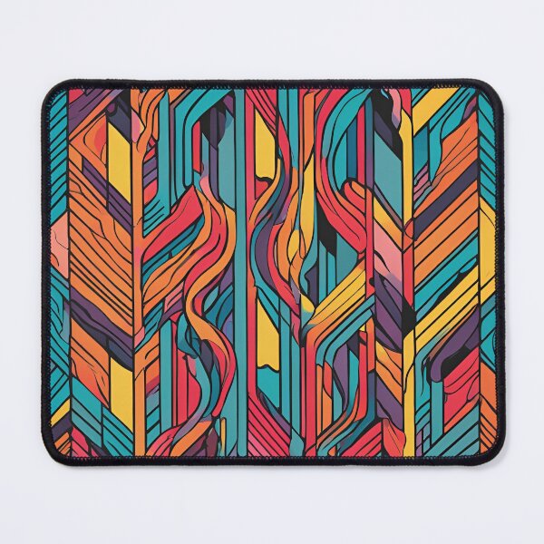 Item preview, Seamless Abstract Colorful Line Art Pattern designed and sold by Traloch O'Laoi.