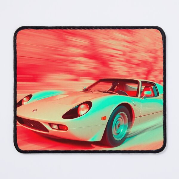 Item preview, Green sports car at full speed designed and sold by Ecliz.