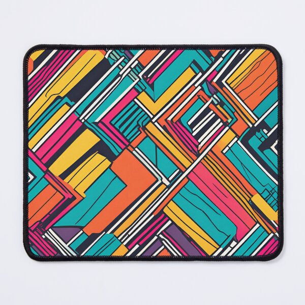 Item preview, Seamless Abstract Colorful Line Art Pattern v2 designed and sold by Traloch O'Laoi.