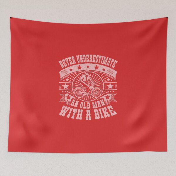 Item preview, Never Underestimate An Old Man With A Bike designed and sold by AlchemyColor.