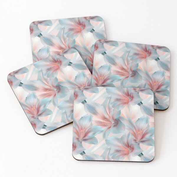 Item preview, Light amaryllis flowers pattern designed and sold by Lewis-mart.