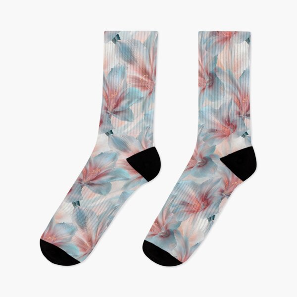 Item preview, Light amaryllis flowers pattern designed and sold by Lewis-mart.