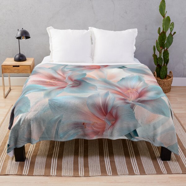 Item preview, Light amaryllis flowers pattern designed and sold by Lewis-mart.