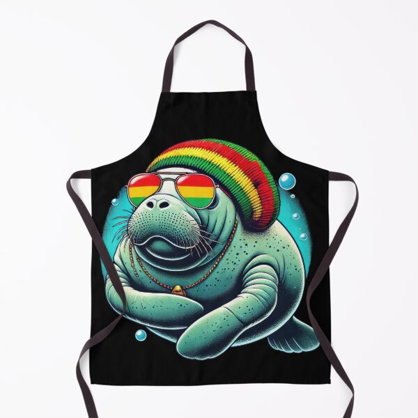 Item preview, Reggae Manatee Standard Design - For Rasta and Manatee Lovers designed and sold by SandbarTees.