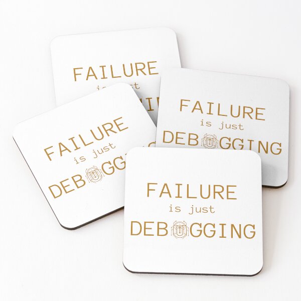 Item preview, Failure is Just Debugging 2 - Circuit Scarab Design designed and sold by I-RDesign.