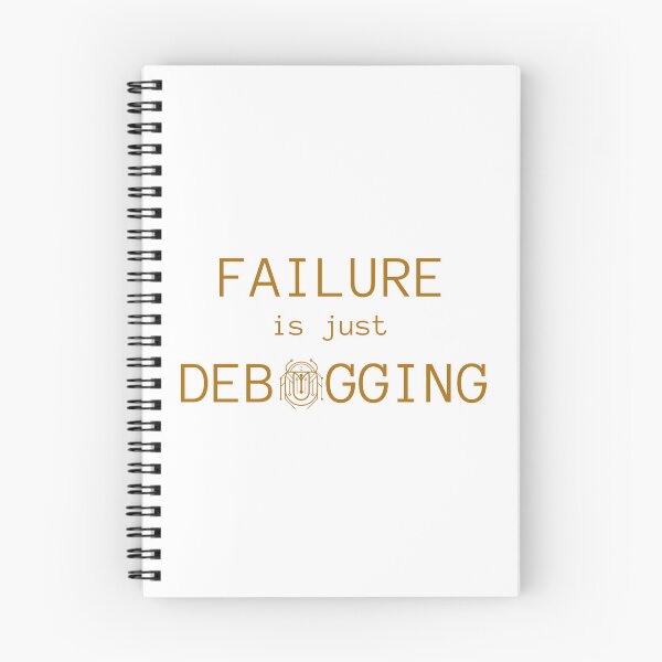 Item preview, Failure is Just Debugging 2 - Circuit Scarab Design designed and sold by I-RDesign.