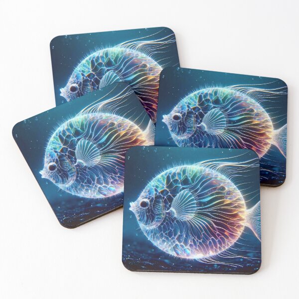 Item preview, Translucent luminescent puffer fish designed and sold by Seve-IA.