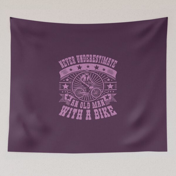 Item preview, Never Underestimate An Old Man With A Bike designed and sold by AlchemyColor.