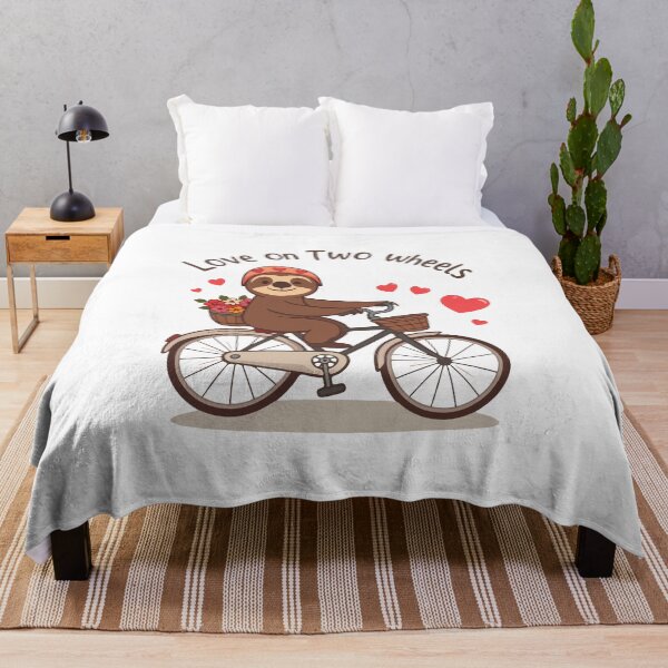 Item preview, Charming Sloth on Vintage Bike with Heart Basket designed and sold by mergmart.