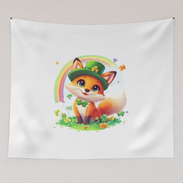 Item preview, Cute leprechaun fox designed and sold by 1enchik.