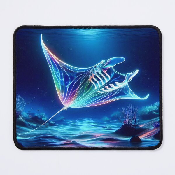 Item preview, Luminescent translucent manta ray designed and sold by Seve-IA.