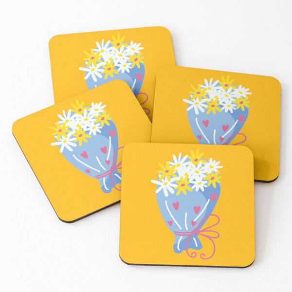 Item preview, Bouquet of wild flowers. Cute illustration with hearts designed and sold by Eridanka.