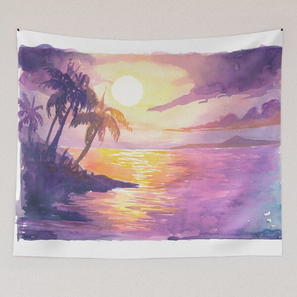 Item preview, Golden Sunset Over Gran Canaria with Tenerife's Teide in View designed and sold by artshop77.