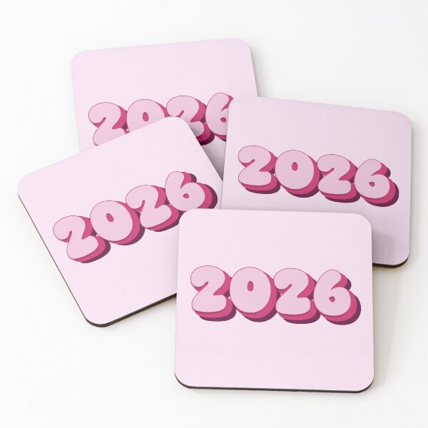 Item preview, 2026 Year - 2026 Date - Twenty Twenty Six - Pale Pink - Hot Pink - Magenta - Class of 2026 - New Year 2026 designed and sold by TheIconShop.