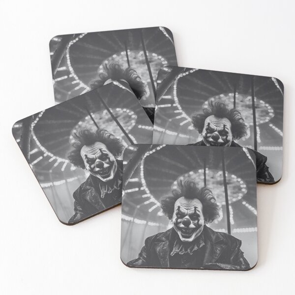 Item preview, Clown Ride- black & white  designed and sold by Bradley-Designs.