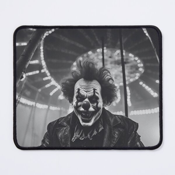 Item preview, Clown Ride- black & white  designed and sold by Bradley-Designs.