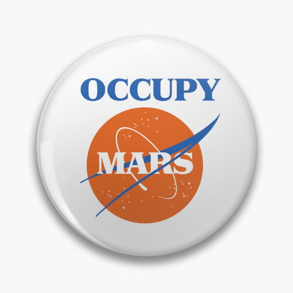 Item preview, Occupy Mars, NASA meatball logo designed and sold by RischDesigns.