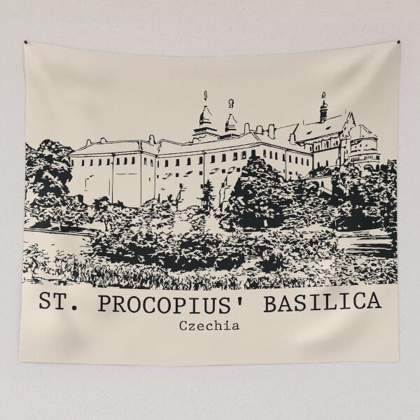 Item preview, St Procopius' Basilica - Czechia designed and sold by Lakeric Cityscapes.