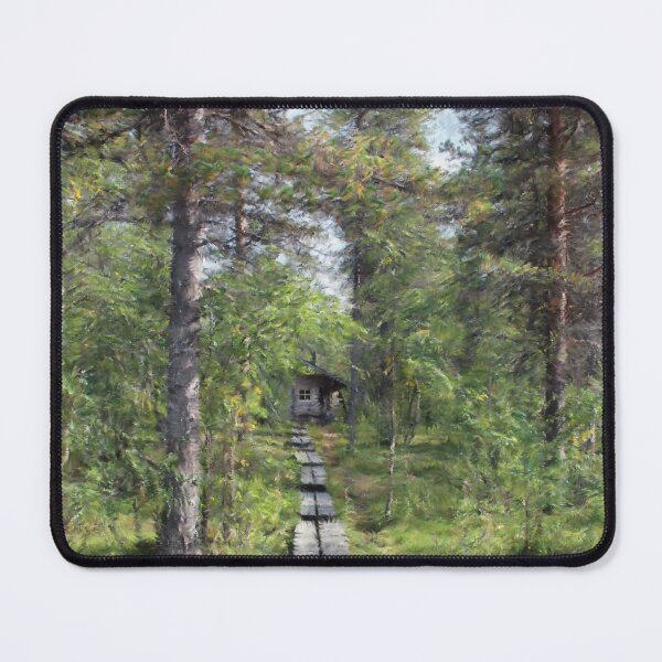 Item preview, Sauna in Finnish Wilderness - evalaaksart - A piece of Finland designed and sold by evalaaksart.