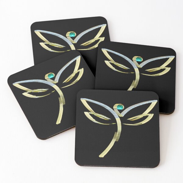 Item preview, Minimalist Gold Dragonfly designed and sold by asudesign.