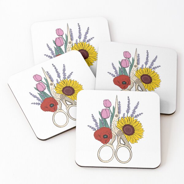 Item preview, Floral Stork Scissors  designed and sold by beccalikeya.