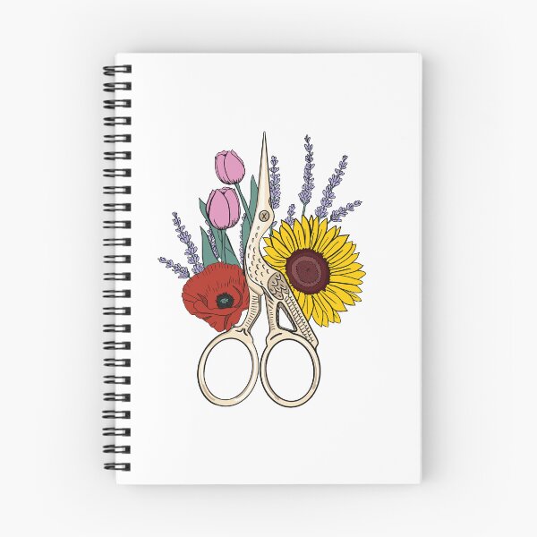 Item preview, Floral Stork Scissors  designed and sold by beccalikeya.