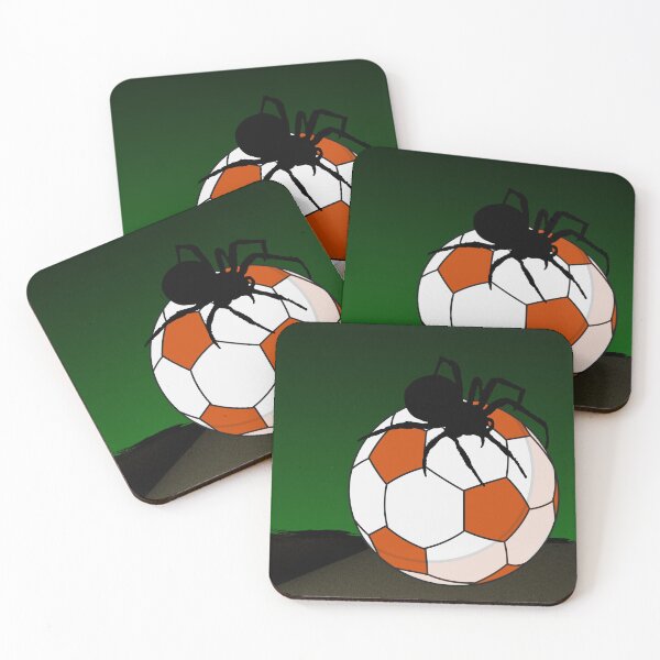 Item preview, Black Spider Football with Vibrant Autumn Vibes designed and sold by Thrivy.